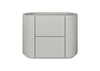 Тумба прикроватная Lagom 2 ящика ширина 60 см (серо-бежевый)