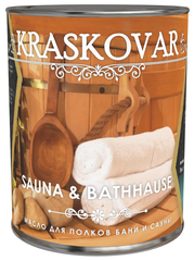 Масло Kraskovar Sauna & Bathhause для полков бани и сауны 0,75 л