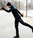 Детская утеплённая лыжная куртка Nordski Jr. Premium Blue-Black