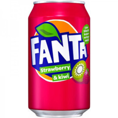 Fanta Strawberry & Kiwi Фанта клубника-киви 0,330 л