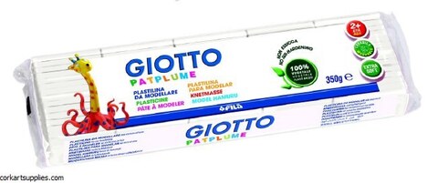 Пластилин Giotto 350г  WHITE