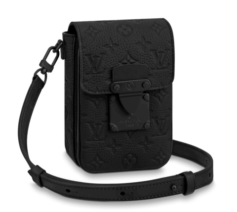 Бумажник Louis Vuitton S-lock Vertical черный
