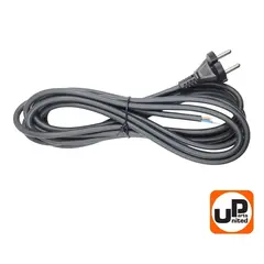 Шнур сетевой UNITED PARTS 2x1,0 мм.кв. - 4,0 м, ПГА-ВП (медь, термоэластопласт ±50С°) (90-0447)