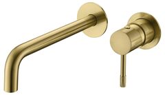 Boheme Смеситель для умывальника из стены, Uno. Matt Gold