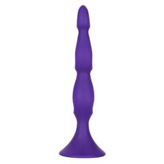 Фиолетовая анальная елочка Silicone Triple Probe - 14,5 см. - 