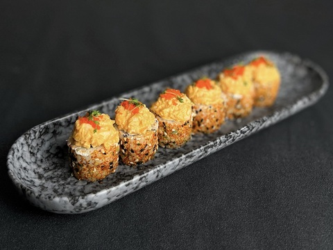 Ролл с шичими и креветкой