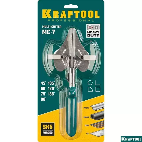 KRAFTOOL MC-7 Угловые ножницы для пластмассовых и резиновых профилей (23372)
