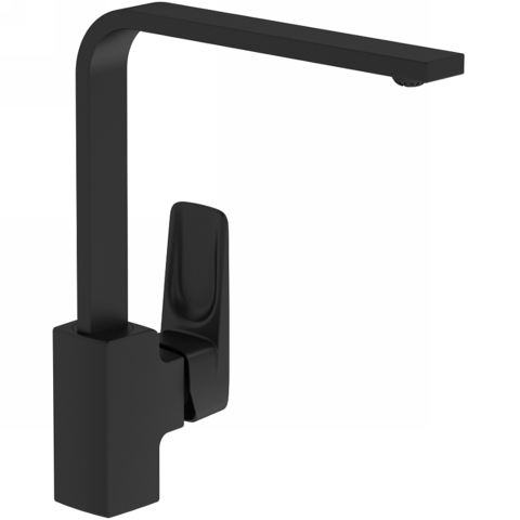 Vitra A4275336EXP Смеситель Root Square для кухни, матовый черный