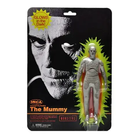 Фигурка NECA Universal Monsters Retro: Mummy (Glow in the Dark)