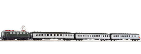 Piko 58113 Электровоз S-Bahn Zug BR 141 и 3 пассажирских вагонаSilberling Bn + ABn + BDnf, 1:87