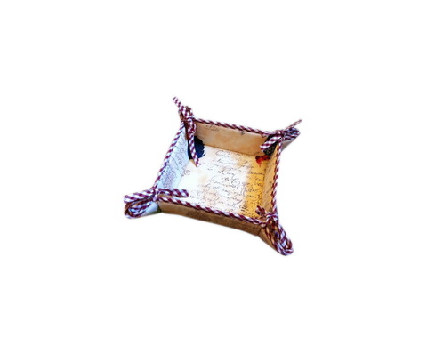 Хлебница 17х17 Old Florence Gallo с красным кантом