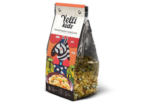 Макарошки лимпопо Yelli kids, 80г