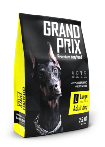 Grand Prix Large Adult сухой корм для взрослых собак крупных пород (с курицей) 2,5кг