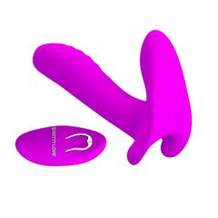 Лиловый мультифункциональный вибратор Remote Control Massager - 