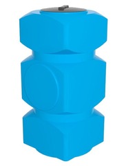 Ёмкость К 500 л. вертикальная голубая Ирпласт прямоугольная 500 л.(650x650x1450см;голубой) - арт.560887