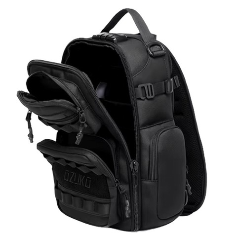 Картинка рюкзак однолямочный Ozuko 9812 Black - 27