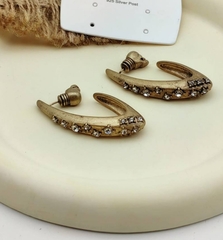 20418- Серьги овальные Alexander McQueen в винтажном стиле