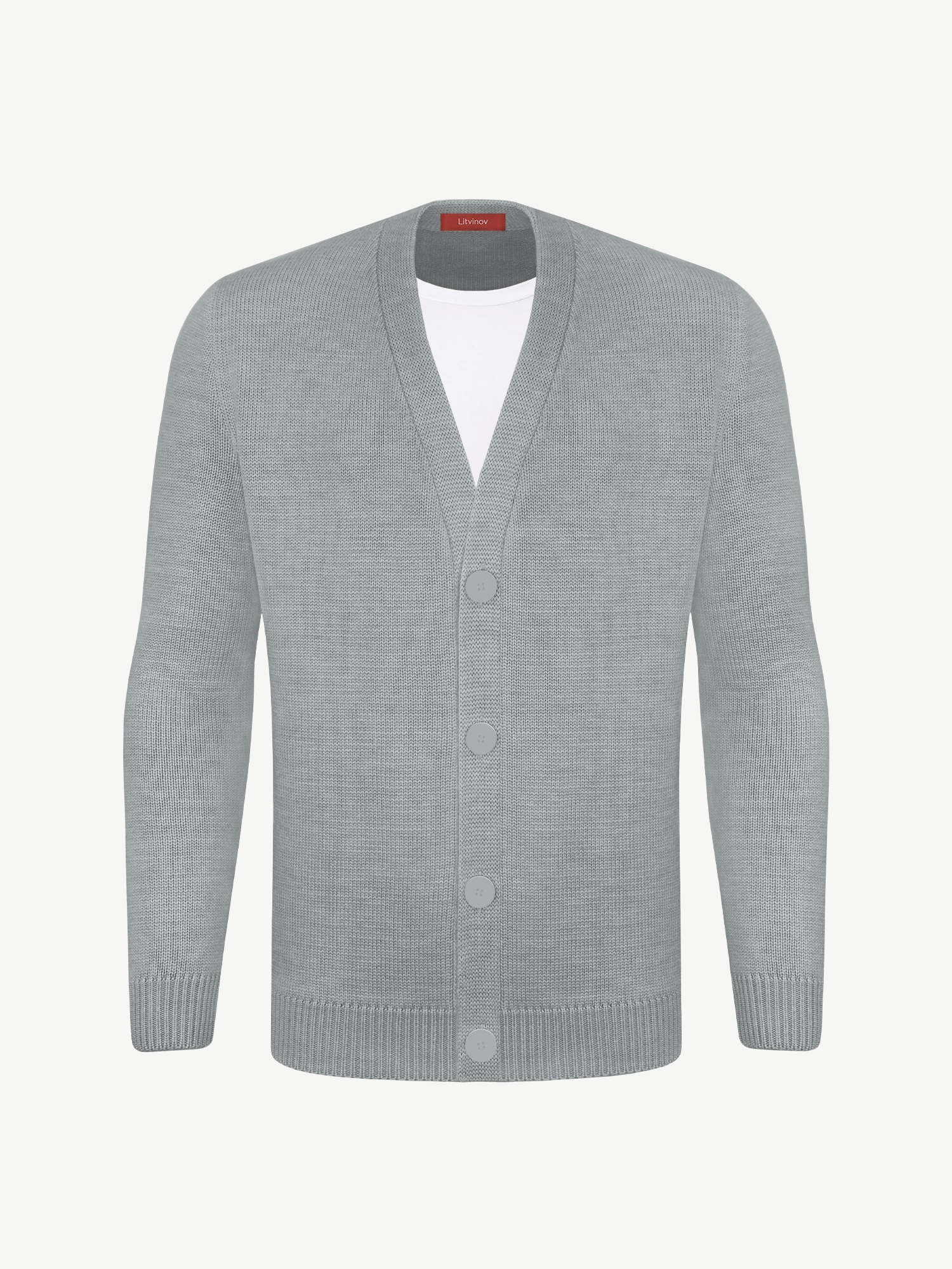 Кардиган с пуговицами из мягкой шерсти