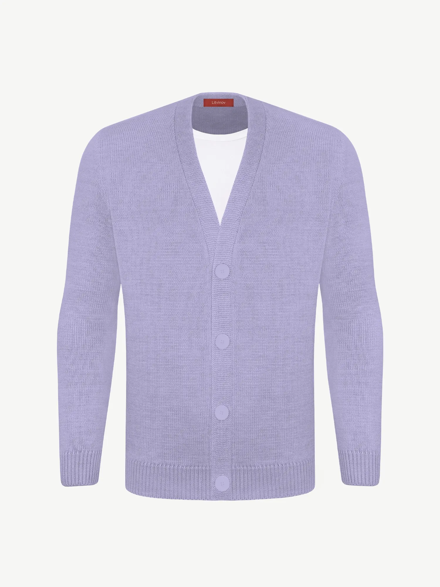 Кардиган с пуговицами из шелка