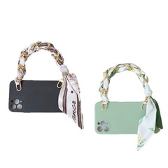 Ручка из цепочки с платком S-32