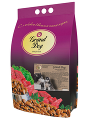 Grand dog корм сухой для взрослых собак средних и крупных пород говядина, ягнёнок, беременных и корм