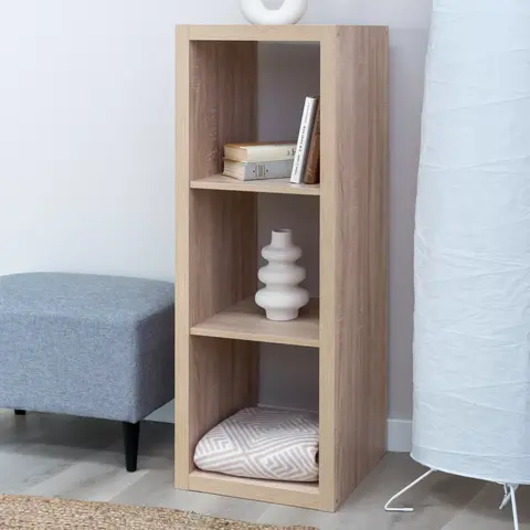 Стеллаж Фора 3, 41*38*112 см, дуб беленый