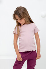 фуфайка  для девочки  КР 301989/розовый лед к405