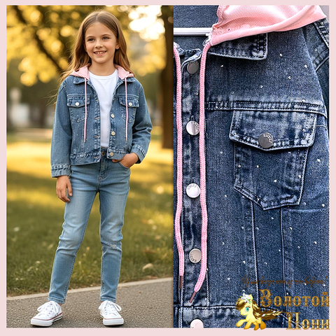 Куртка джинсовая д (5-9) 260106-L1028