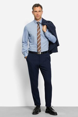 OLYMP LEVEL 5 BODY FIT Сорочка в выработку в мелкие ромбы с климат-контролем и сертификацией Oeko Tex