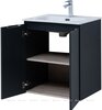 Aquanet 274131 Тумба с раковиной Алвита new 60 подвесная 2 дв. цв.антрацит (274131)