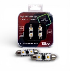 LED лампы 39mm (2020) 2SMD Yellow Canbus