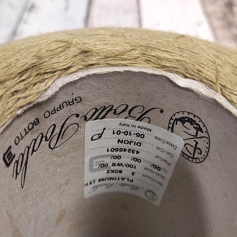 Кашемир 100% Botto Poala PLATINUM 1300 дижонская горчица