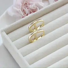 Швензы Конго овальные 15*22*3,5 мм, позолота, Ш067