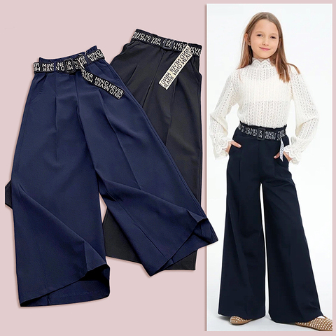 Брюки школьные д (8-14) 260415-WD159