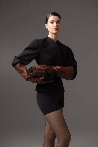 Сумка Пуси замша коричневая