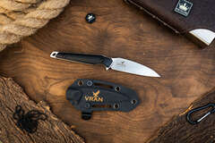 🏆Туристический нож (EDC) Vran VG-10 StoneWash Black