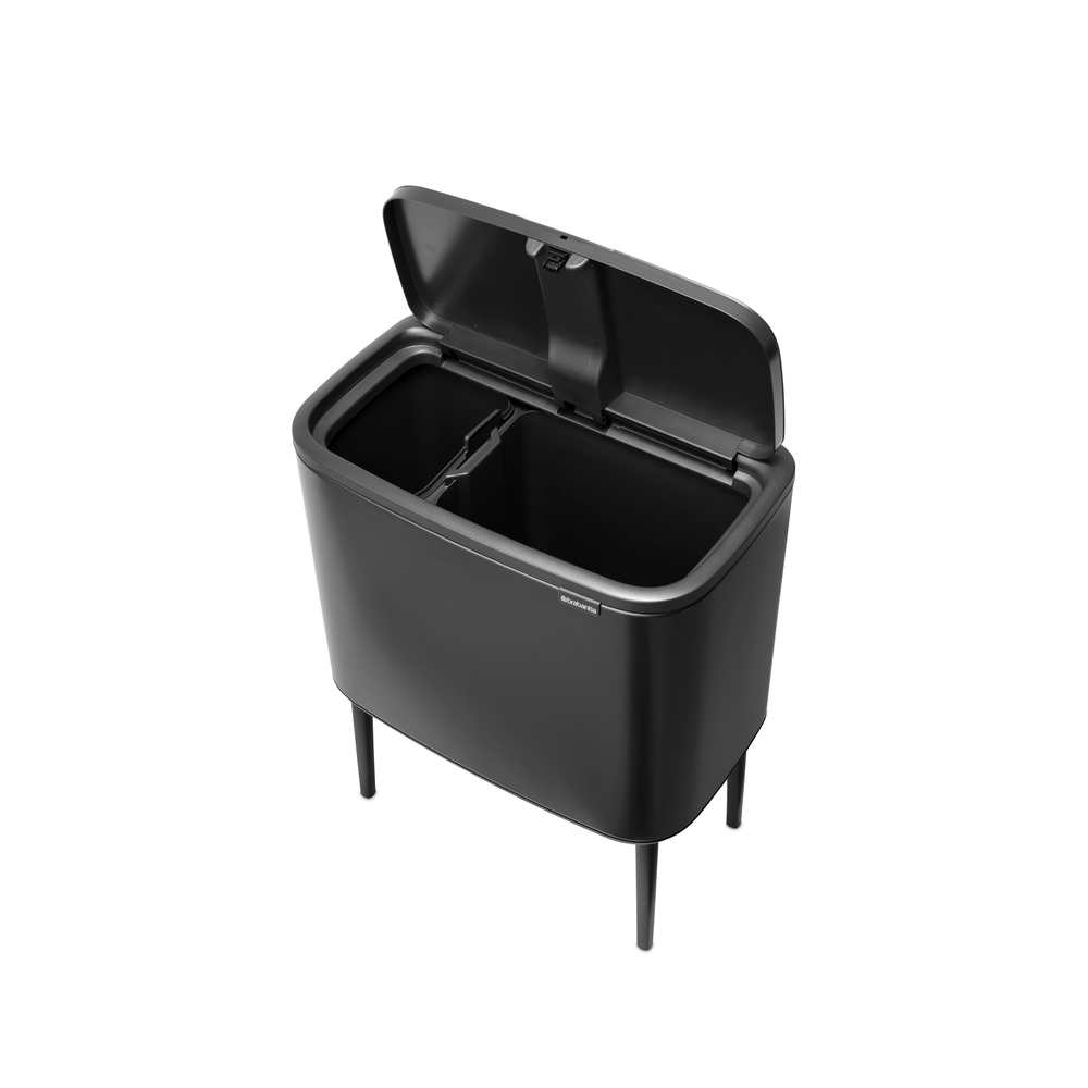 Мусорный бак Touch Bin Bo (11 л + 23 л), Черный матовый БЕЗ НОЖЕК, арт. У316203 - фото 3