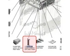 Петля передней крышки использованного тонера Ricoh D1491248 — фото 2