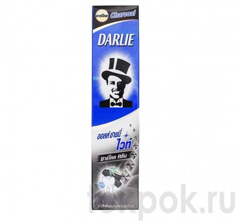 Зубная паста угольная Darlie All Shiny White Charcoal Clean, 80 гр