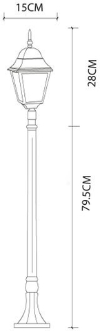 Ландшафтный светильник Arte Lamp BREMEN A1016PA-1BK