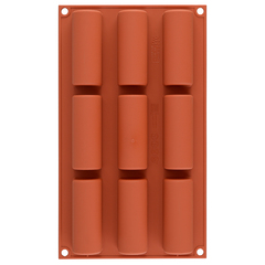 Форма силиконовая для приготовления пирожных и конфет midi buche, 17х30 см