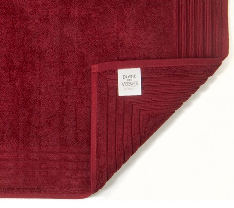 Коврик для ванной 50x90 Blanc des Vosges Uni Griotte griotte вишневый
