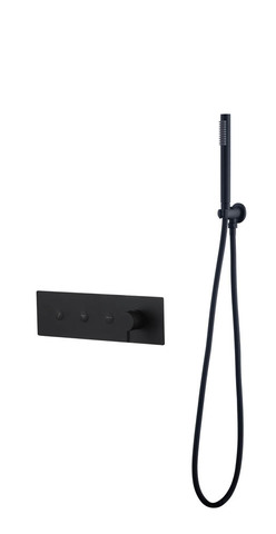 Boheme 130-SYS-B Смеситель FUSION с ручным душем BLACK