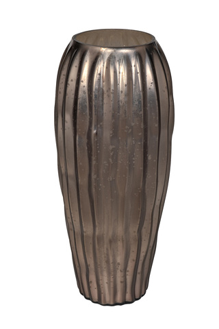 Ваза стеклянная 15.5х47см Garda Decor черный оникс