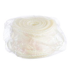 Лента органза с волнистым краем (4см*9,14м), Хамелеон, Бежевый/Кремовый жемчуг