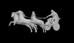 Силиконовый молд № 0205 Колесница большая