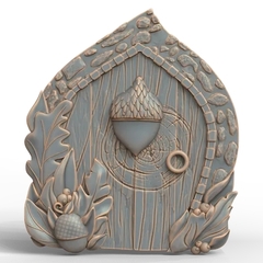 Силиконовый молд № 428 Дверь ( серия домики для гномов и фей)