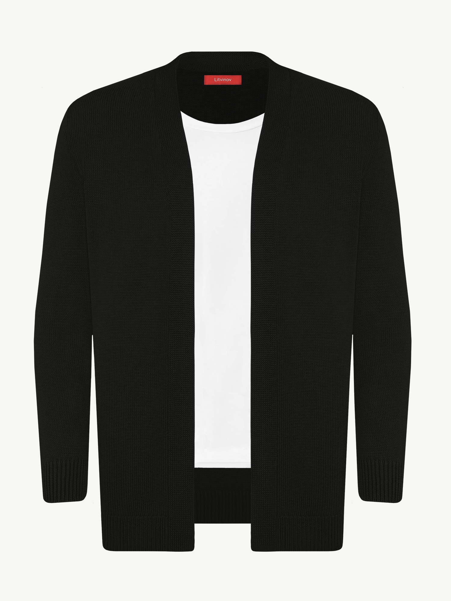 Кардиган с планкой из экохлопка