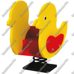 Детская качалка на пружине для игровых площадок "Жёлтая Птичка"