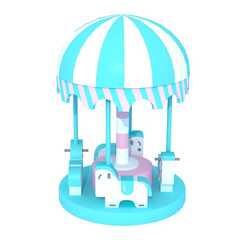 Детский аттракцион 4kids Карусель «Облачко» c электроприводом